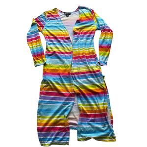 Women’s Rainbow Pride Long Sleeve Kimono Outer Layer